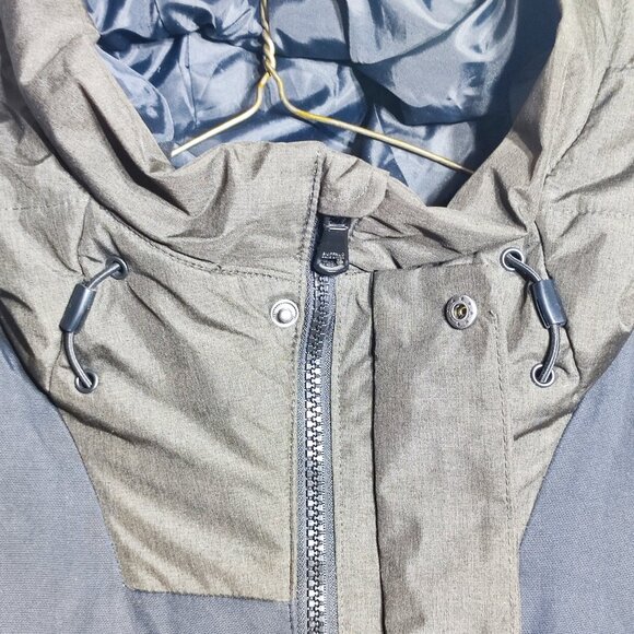 Buffalo David Bitton puffer jacket men's XL olive-brown,  with hood - Picture 11 of 15